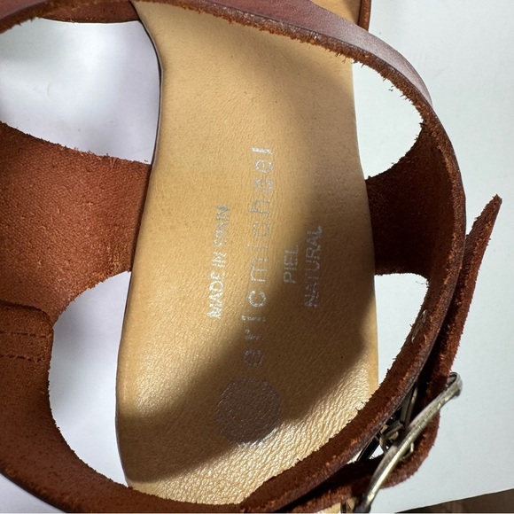 Eric Michael Brown Leather Sandals Size 39 - Picture 8 of 11